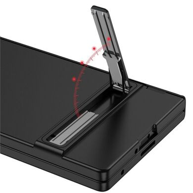 Защитный чехол GKK Hinge Stand для Samsung Galaxy Fold 8 Ultra - Silver
