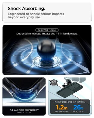 Чехол со шторкой для камеры Spigen Optik Armor для Samsung Galaxy S26 Ultra (S948) ACS10688 - Abyss Green