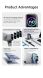Сетевое зарядное устройство WIWU CHG200 Voyager PD140W + QC3.0 (USB + 3Type-C) + кабель Type-C to Type-C - Grey. Фото 7 из 11