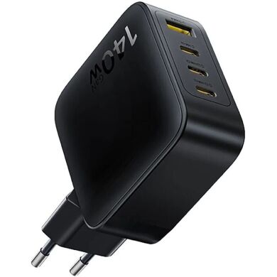Сетевое зарядное устройство Baseus EnerFill FH11 GaN 3C+U (140W) E0121J00 - Black