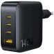 Сетевое зарядное устройство Baseus EnerFill FH11 GaN 3C+U (140W) E0121J00 - Black. Фото 2 из 18