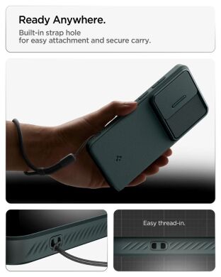 Чехол со шторкой для камеры Spigen Optik Armor для Samsung Galaxy S26 Ultra (S948) ACS10688 - Abyss Green