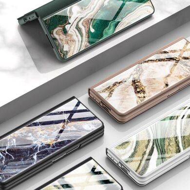 Защитный чехол GKK Marble Series для Samsung Galaxy Fold 4 - Marble Pattern 11