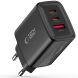 Мережевий зарядний пристрій Tech-Protect Network Charger GaN 65W (2Type-C + USB) - Black