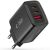 Мережевий зарядний пристрій Tech-Protect Network Charger GaN 65W (2Type-C + USB) - Black