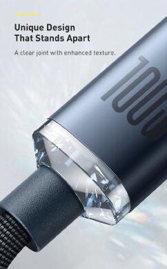 Кабель Baseus Crystal Shine Series Type-C to Type-C (100W, 1.2m) CAJY000601 - Black