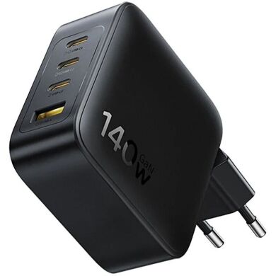 Сетевое зарядное устройство Baseus EnerFill FH11 GaN 3C+U (140W) E0121J00 - Black