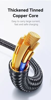Кабель USAMS US-SJ744 Type-C to Type-C (100W, 1.2m) - Titanium