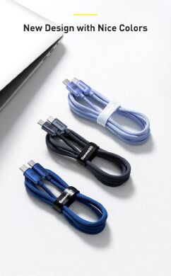 Кабель Baseus Crystal Shine Series Type-C to Type-C (100W, 1.2m) CAJY000601 - Black