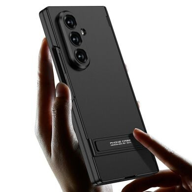 Защитный чехол GKK Hinge Stand для Samsung Galaxy Fold 8 Ultra - Silver