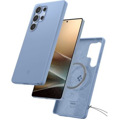 Захисна накладка Spigen Silicone Fit (MagFit) для Samsung Galaxy S25 Ultra (S938) ACS09018 - Sapphire Blue