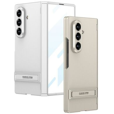 Защитный чехол GKK Hinge Stand для Samsung Galaxy Fold 8 Ultra - Silver