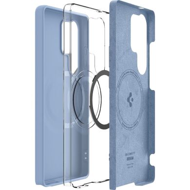 Захисна накладка Spigen Silicone Fit (MagFit) для Samsung Galaxy S25 Ultra (S938) ACS09018 - Sapphire Blue