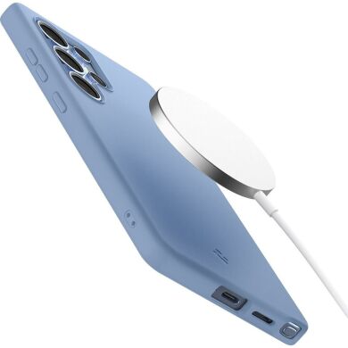 Захисна накладка Spigen Silicone Fit (MagFit) для Samsung Galaxy S25 Ultra (S938) ACS09018 - Sapphire Blue