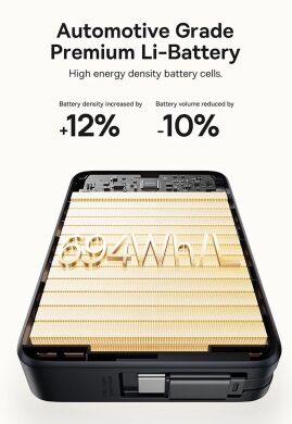 Зовнішній акумулятор Baseus Nomos Qi2 45W (10000mAh) + кабель Type-C (P10078800123-00) - Black