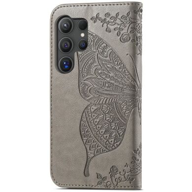 Чохол UniCase Butterfly Pattern для Samsung Galaxy S24 Ultra - Grey