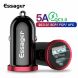 Автомобильное зарядное устройство ESSAGER Dual Port (QC3.0 + PD3.0, 30W) - Black. Фото 3 из 12