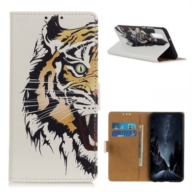 Чехол Deexe Life Style Wallet для Samsung Galaxy A02 (A022) - Tiger Face