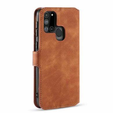 Чохол DG.MING Retro Style для Samsung Galaxy A21s (A217) - Brown