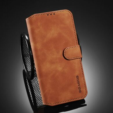 Чохол DG.MING Retro Style для Samsung Galaxy A21s (A217) - Brown