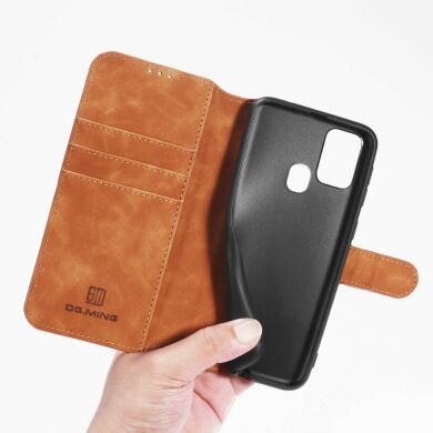Чохол DG.MING Retro Style для Samsung Galaxy A21s (A217) - Brown