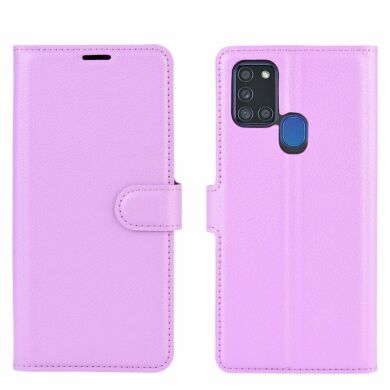 Чохол-книжка Deexe Book Type для Samsung Galaxy A21s (A217) - Purple
