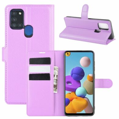 Чохол-книжка Deexe Book Type для Samsung Galaxy A21s (A217) - Purple