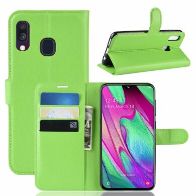 Чохол-книжка Deexe Book Type для Samsung Galaxy A40 (А405) - Green