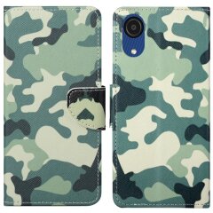 Чохол-книжка Deexe Color Wallet для Samsung Galaxy A03 Core (A032) - Camouflage