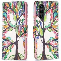 Чехол-книжка Deexe Color Wallet для Samsung Galaxy A16 (A165) - Life Tree