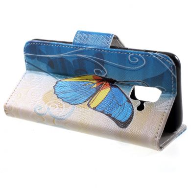 Чохол-книжка Deexe Color Wallet для Samsung Galaxy A6 2018 (A600) - Blue Butterfly