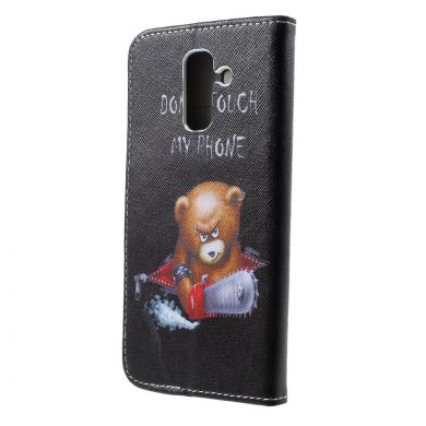 Чохол-книжка Deexe Color Wallet для Samsung Galaxy A6+ 2018 (A605) - Don`t Touch My Phone