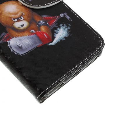 Чехол-книжка Deexe Color Wallet для Samsung Galaxy A7 2018 (A750) - Angry Bear