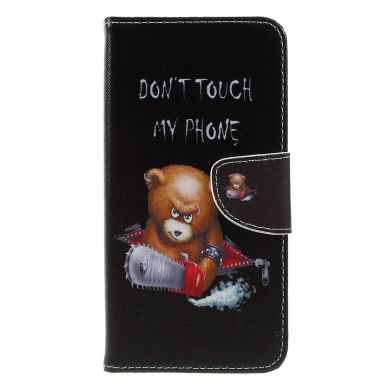 Чехол-книжка Deexe Color Wallet для Samsung Galaxy A7 2018 (A750) - Angry Bear