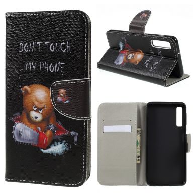Чехол-книжка Deexe Color Wallet для Samsung Galaxy A7 2018 (A750) - Angry Bear