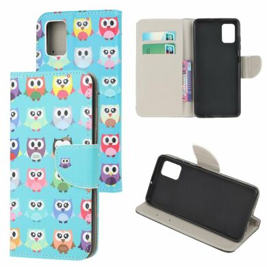Чохол-книжка Deexe Color Wallet для Samsung Galaxy A71 (A715) - Cute Owls