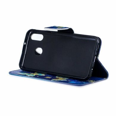 Чехол-книжка Deexe Color Wallet для Samsung Galaxy M20 (M205) - Butterfly Pattern