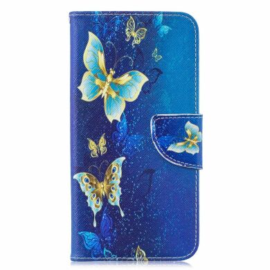 Чехол-книжка Deexe Color Wallet для Samsung Galaxy M20 (M205) - Butterfly Pattern