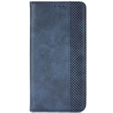Чехол-книжка Deexe Retro Style для Samsung Galaxy S26 FE - Blue