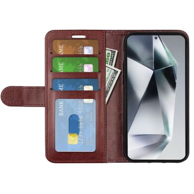 Чехол-книжка Deexe Wallet Style для Samsung Galaxy S25 Ultra (S938) - Brown