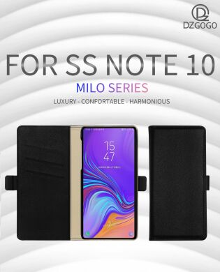 Чехол-книжка DZGOGO Milo Series для Samsung Galaxy Note 10 (N970) - Black