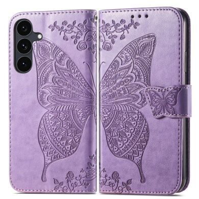 Чохол-книжка з малюнком UniCase Butterfly Pattern для Samsung Galaxy S26 FE - Light Purple