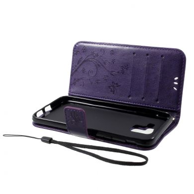 Чохол-книжка UniCase Flower Pattern для Samsung Galaxy J6 2018 (J600), Dark Purple