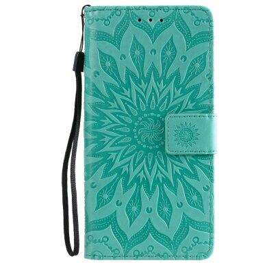 Чехол-книжка UniCase SunFlower Pattern для Samsung Galaxy A10s (A107) - Cyan