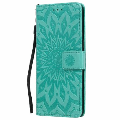 Чехол-книжка UniCase SunFlower Pattern для Samsung Galaxy A10s (A107) - Cyan