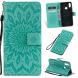 Чехол-книжка UniCase SunFlower Pattern для Samsung Galaxy A10s (A107) - Cyan. Фото 1 из 11