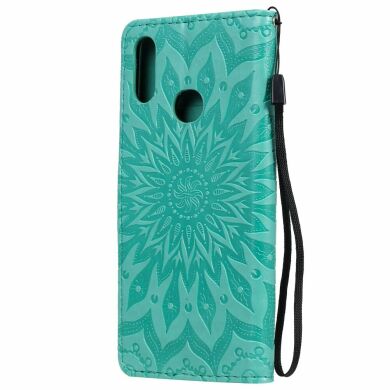 Чехол-книжка UniCase SunFlower Pattern для Samsung Galaxy A10s (A107) - Cyan