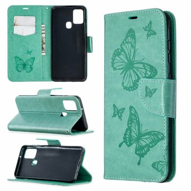 Чохол UniCase Butterfly Pattern для Samsung Galaxy A21s (A217) - Green
