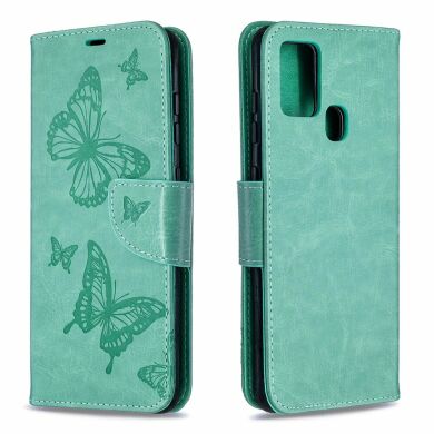 Чохол UniCase Butterfly Pattern для Samsung Galaxy A21s (A217) - Green