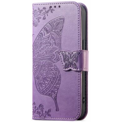 Чохол UniCase Butterfly Pattern для Samsung Galaxy A37 (A376) - Light Purple